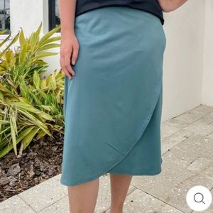 Athletic wrap skirt - Teal